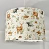 Woodland animals lampshade For children’s room.