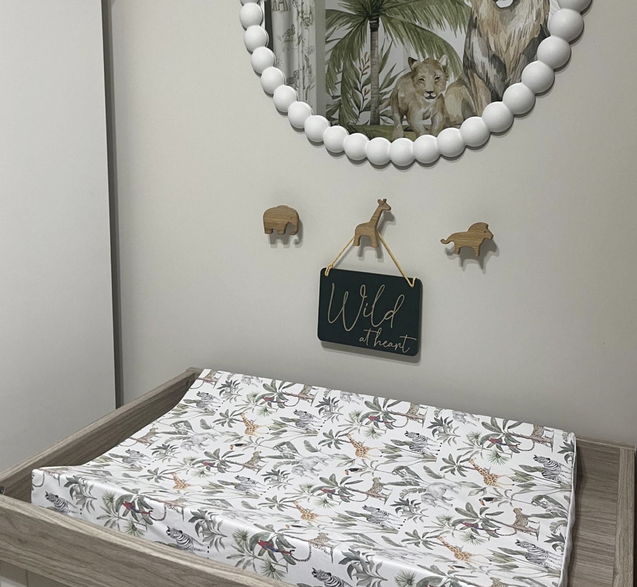 safari jungle wedge changing mat