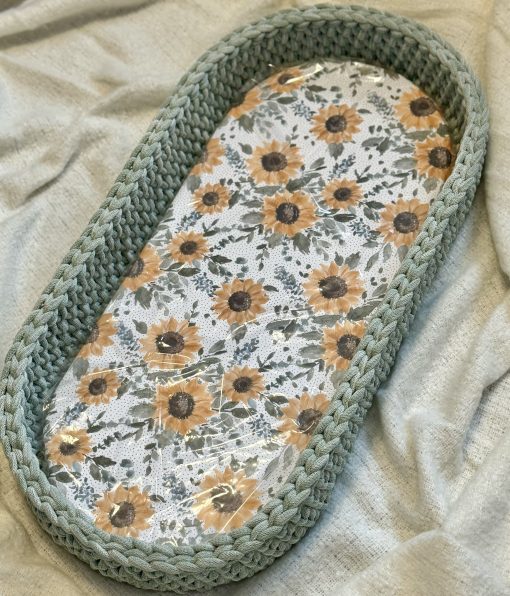 Olive Garden Baby changing basket with sunflower changing mat