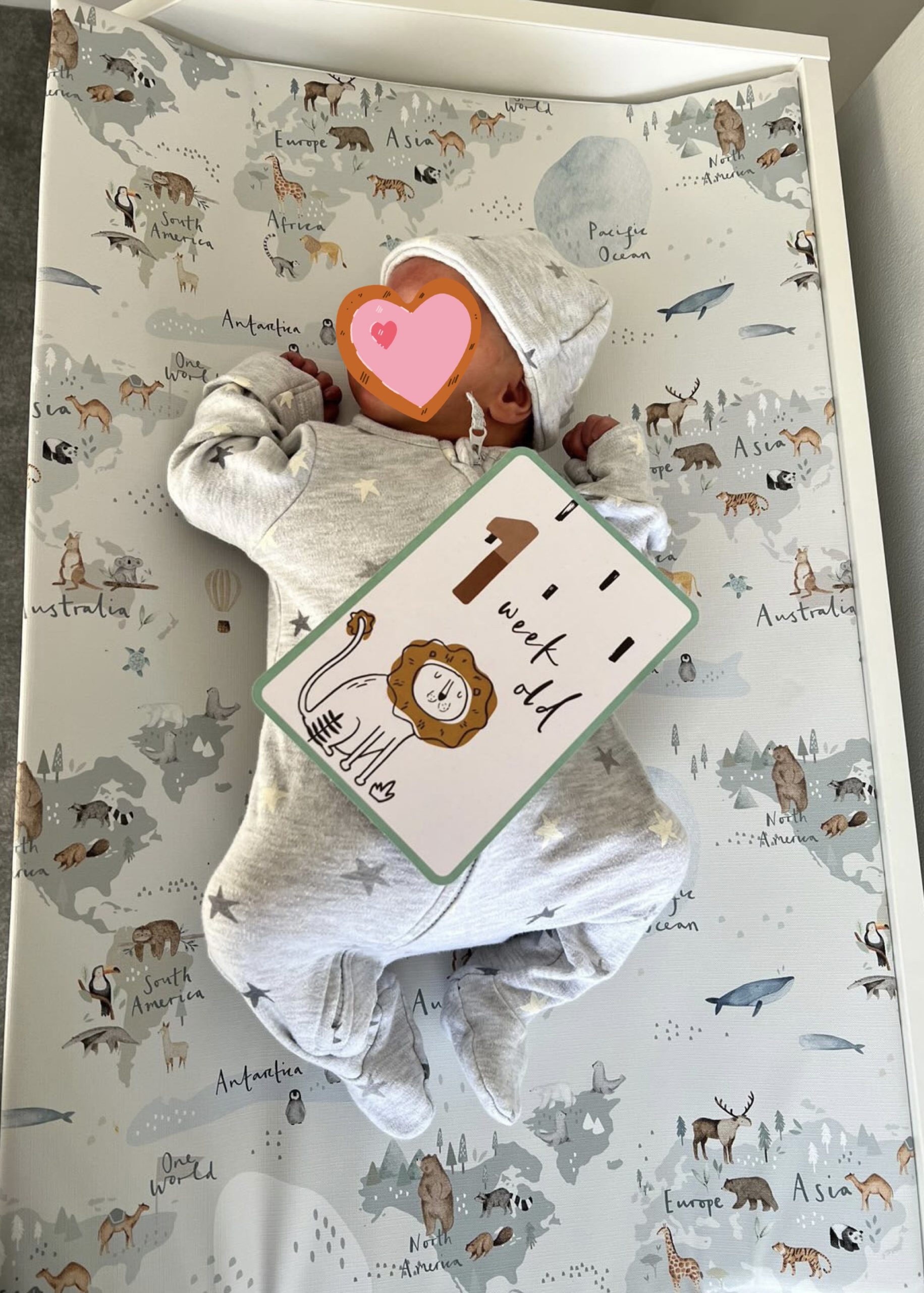 Newborn baby wedge changing mat
