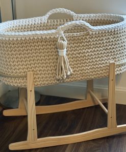 Large crochet Moses basket