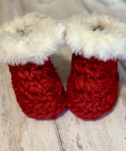 My first Christmas booties