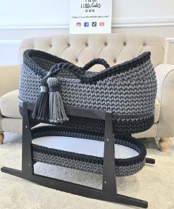 grey pod moses basket