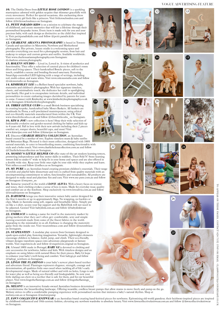 three little cubs published promo in vogue