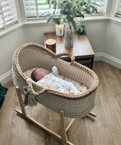 hooded crochet moses basket