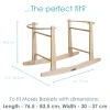 Clair De Lune Rocking Moses Basket Stand in Natural