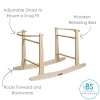 Clair De Lune Rocking Moses Basket Stand in Natural