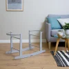 Clair De Lune Rocking Moses Basket Stand in Grey