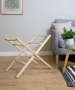 Natural Foldable Clair De Lune Moses Basket Stand