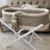 Classic Moses Basket Cappuccino and Porcelain